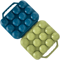 Boîte à œufs écologique En Bioplastique Recyclé - 6 œufs, Bleue, Fabriquée En Bretagne - 12